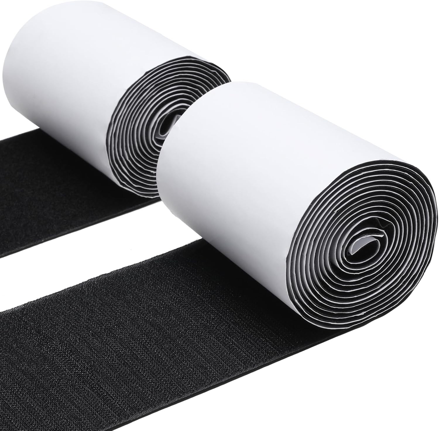 4.4 Inches x 7 Feet Strong Sticky Back Heavy Duty Hook and Loop Tape Adhesive