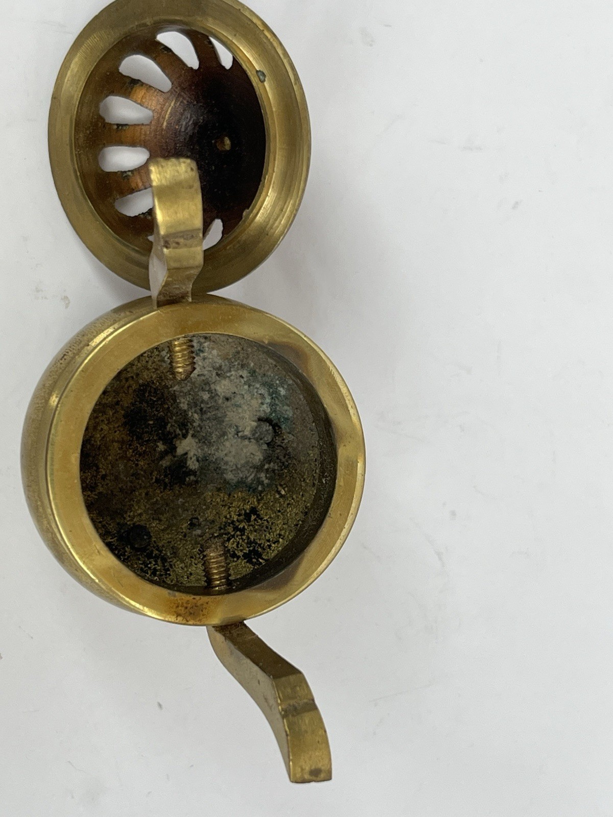 Mini Brass Asian Incense Burner / Censer – Tripod Base 2.5”