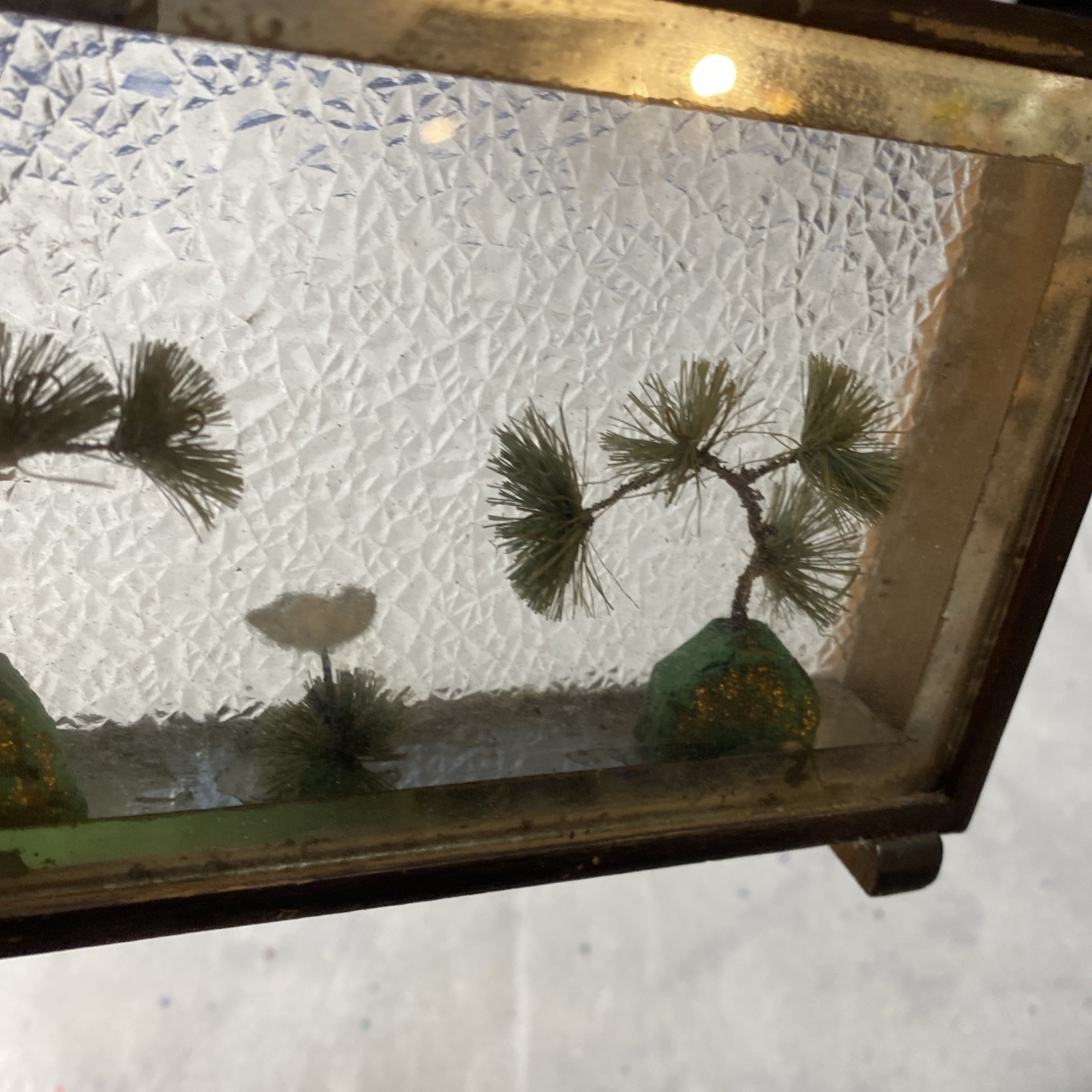 Vintage Chinese Bonsai Scene Asian Oriental Art