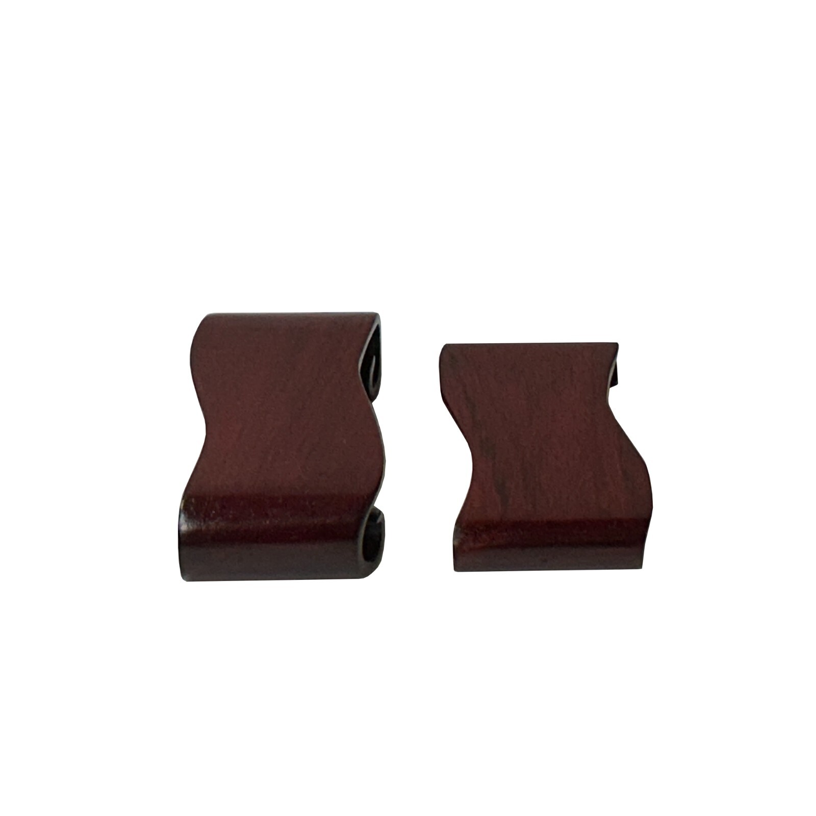 3.25″ Set 2 Brown Wood Scroll Legs Rectangular Display Stand Riser Easels ws4057