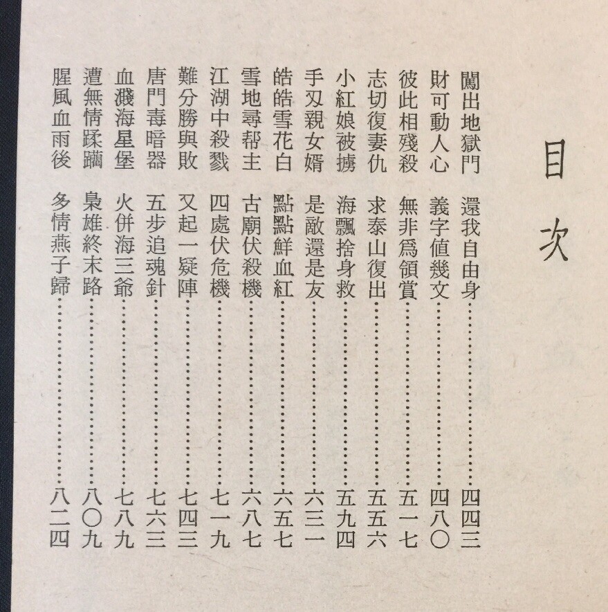 1980 俠義奇情故事 英雄槍下美人血 (上/下集) 龍乘風 Chinese swordsplay fiction story book Hong Kong