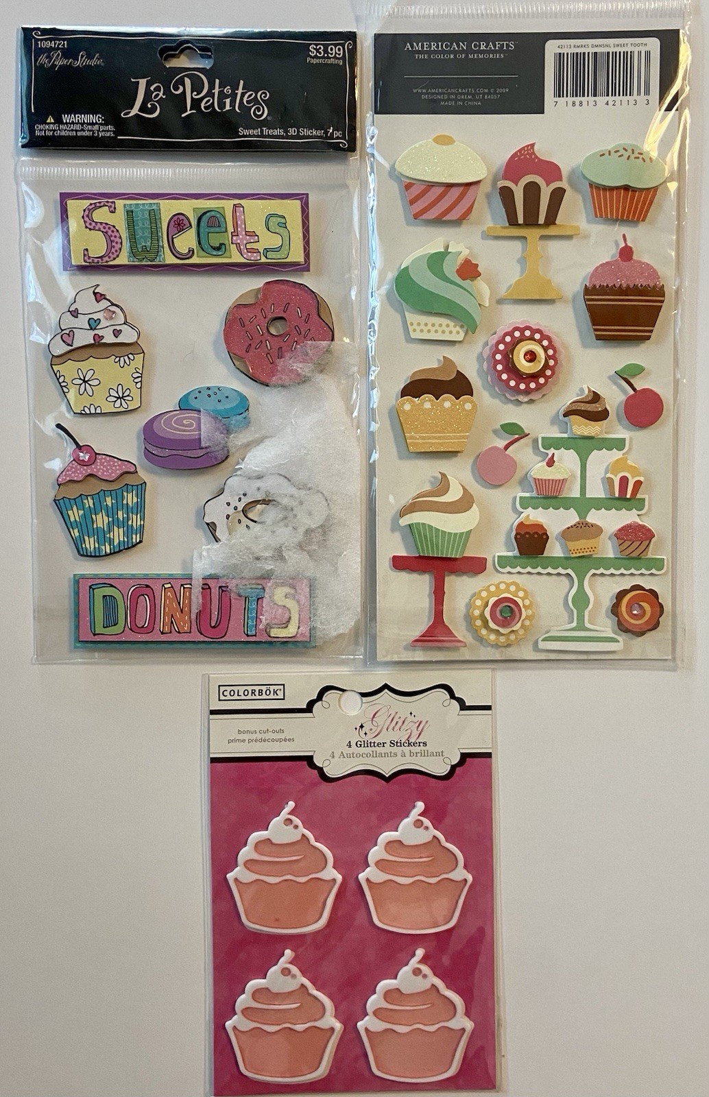 Large Lot Of Food Sweets Stickers! Jolee’s Boutique, Bo Bunny, Recollections Etc