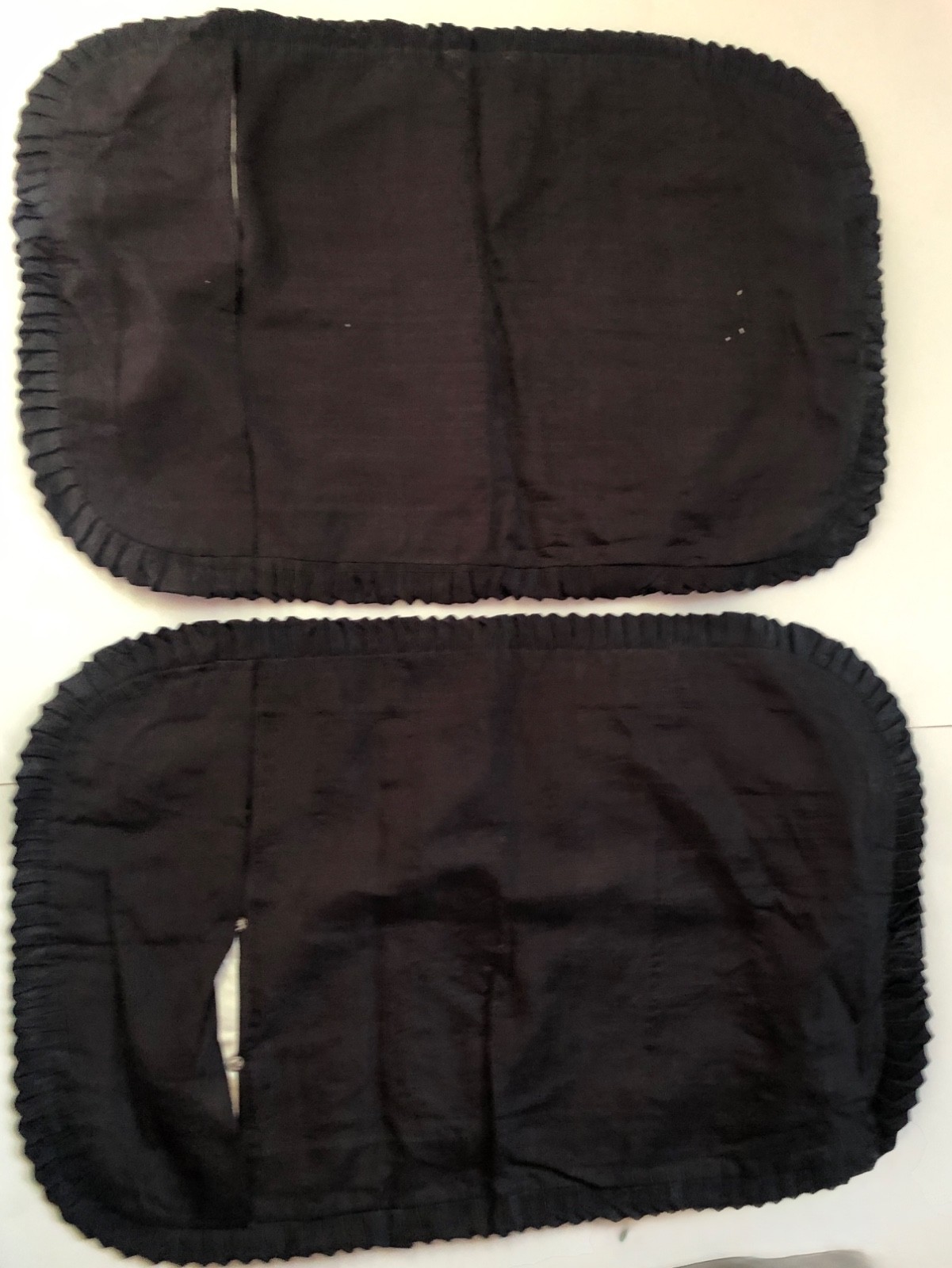 VINTAGE CHINESE SILK EMBROIDERED PILLOW SHAMS SET OF 2