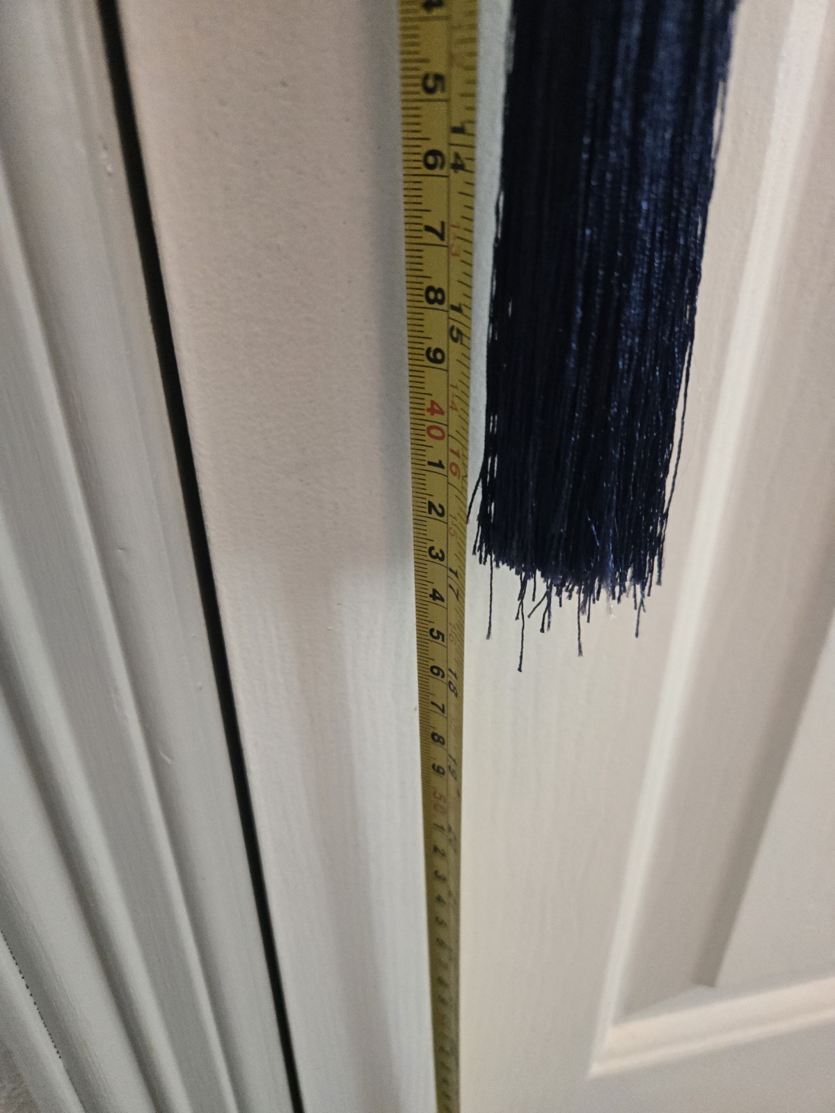 Blue and White Chinese Ceramic Tassel Door Hanging