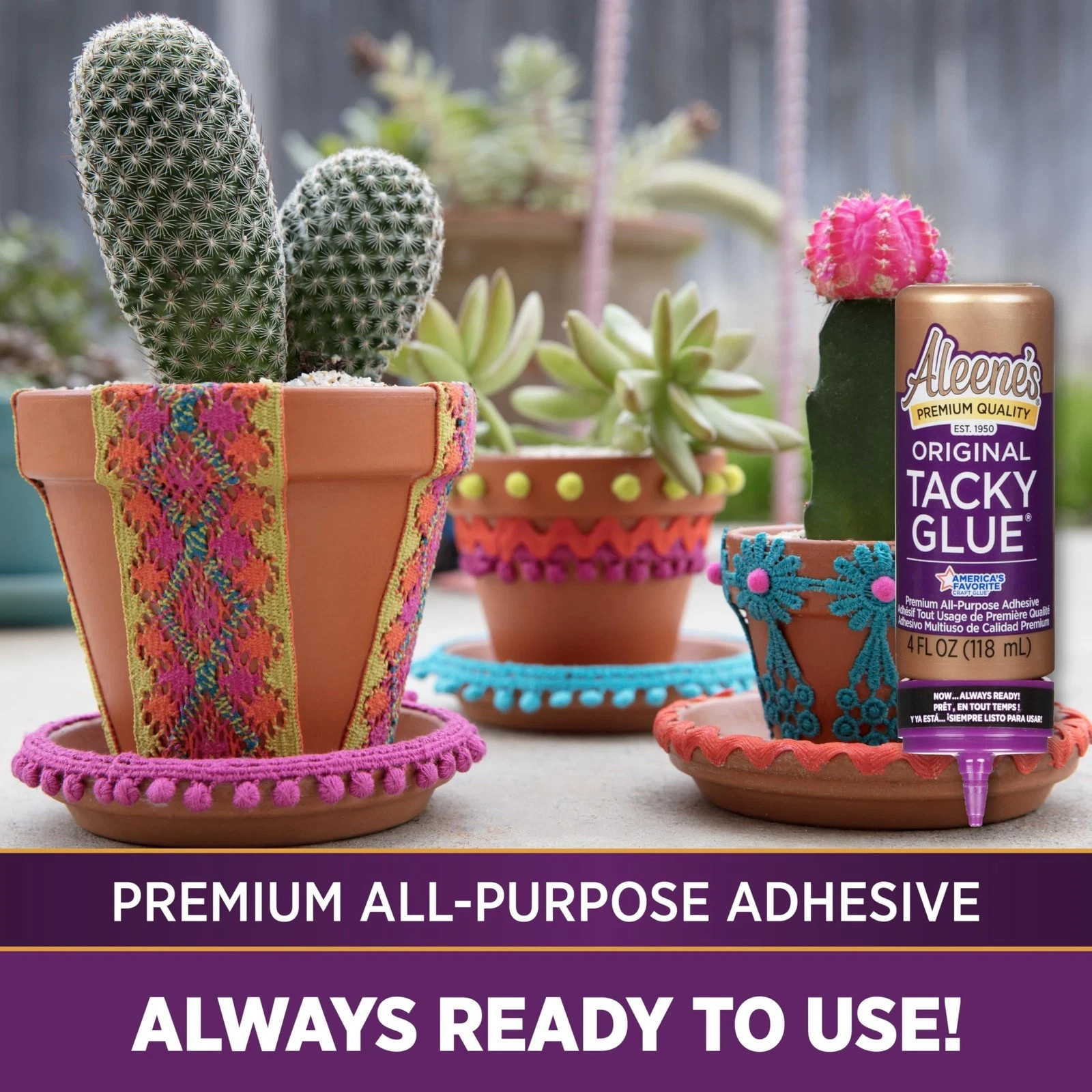 Aleene’s Orignial Tacky Glue for Crafts in Always Ready Bottle Nontoxic 4 fl oz