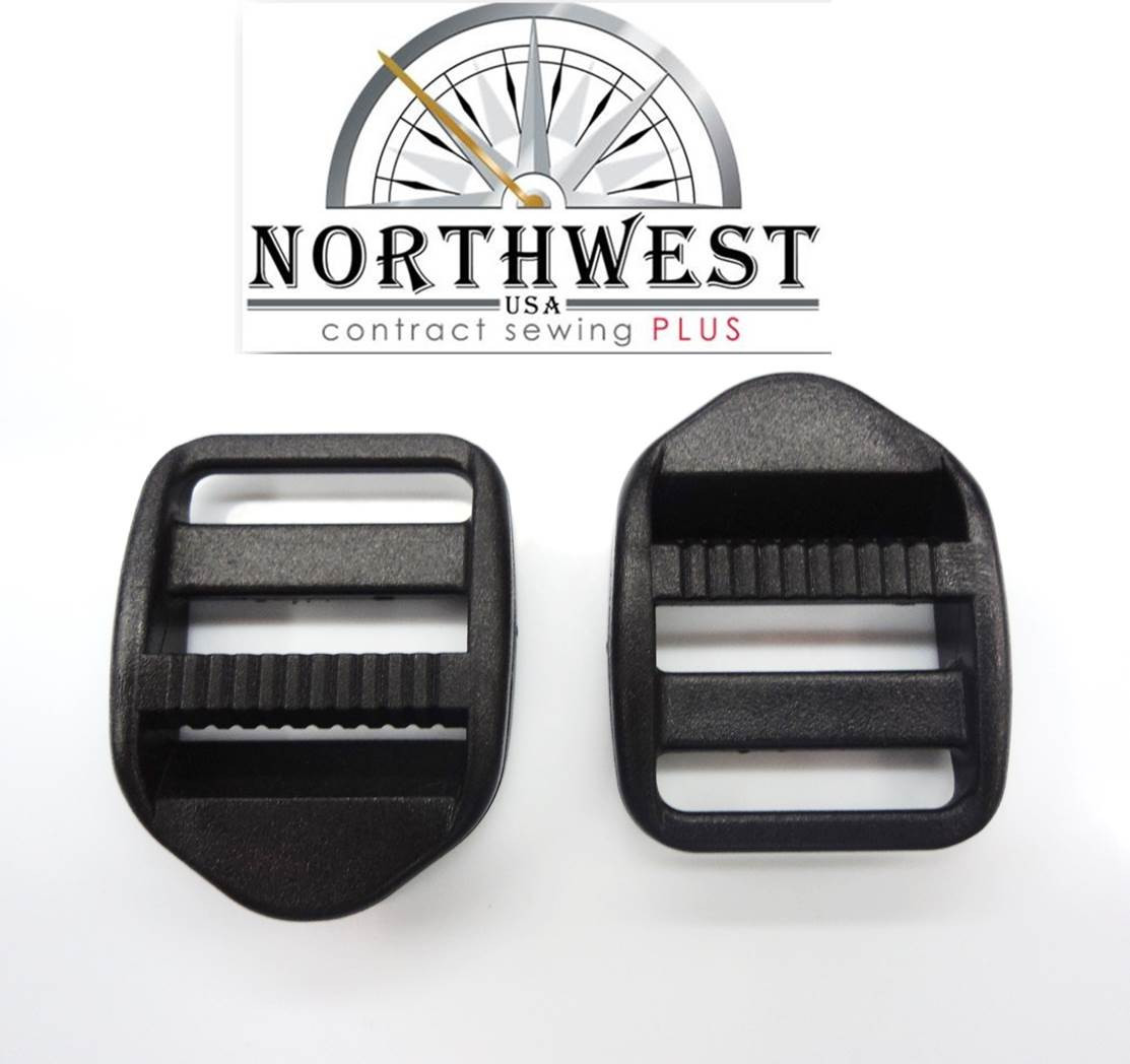 25 each Ladder Lock Buckles, Strap Adjuster, For 3/4″ Webbing Black