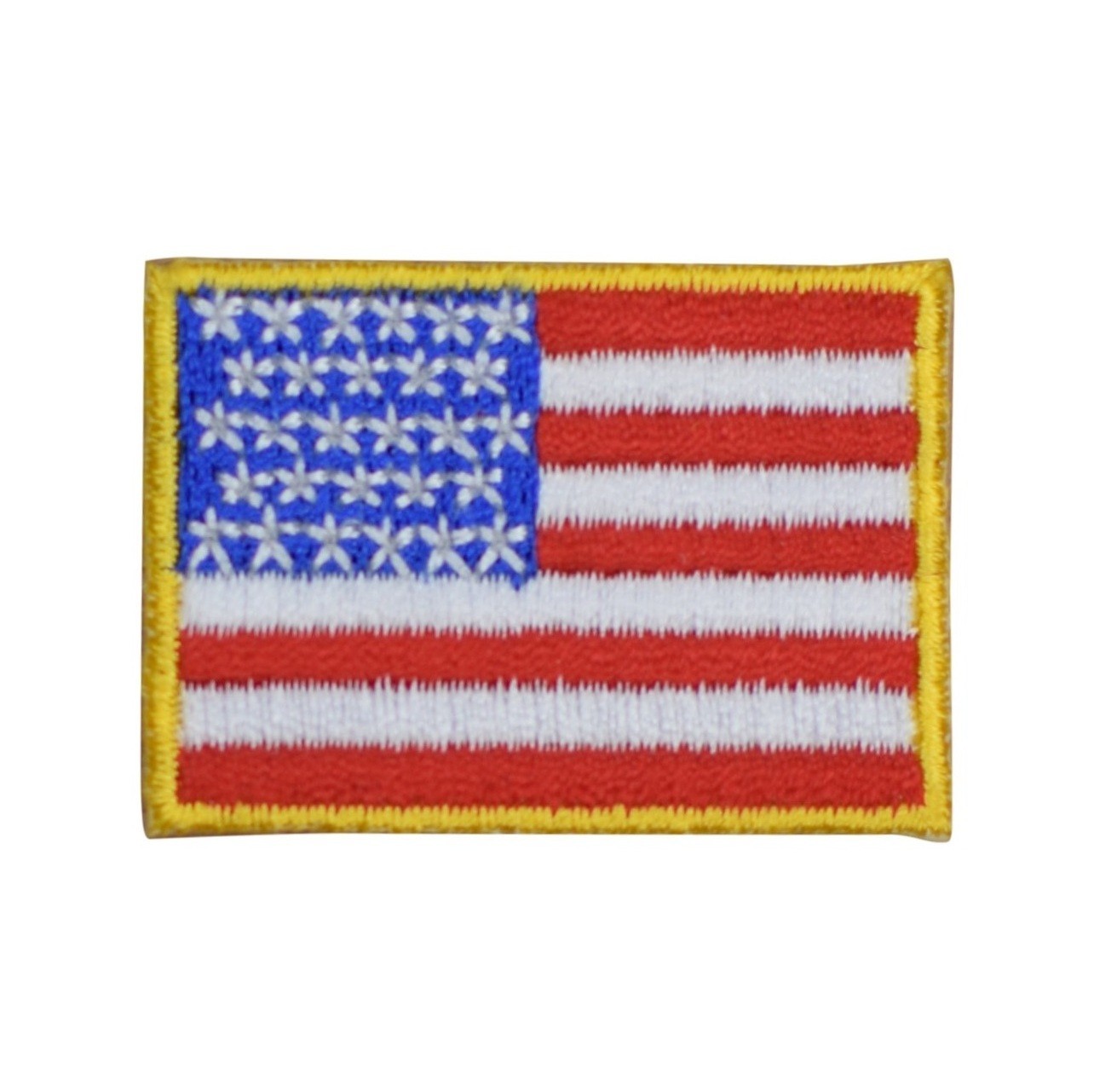 Small American Flag Patch – Embroidered USA Badge 1.5″ (Iron On)