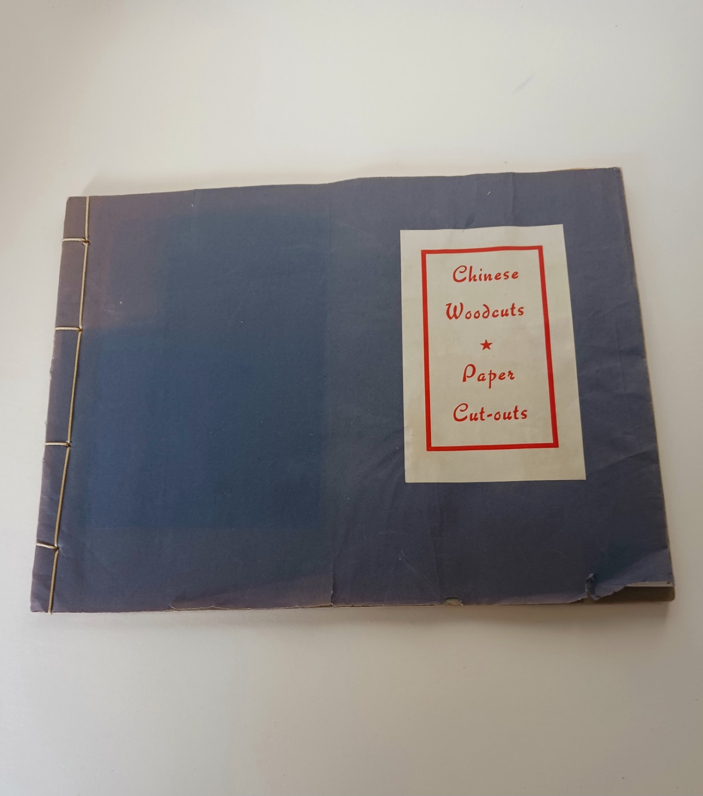 Vintage Chinese Woodcuts Paper Cuts 35 Cut-outs Softcover Book 1953 Art