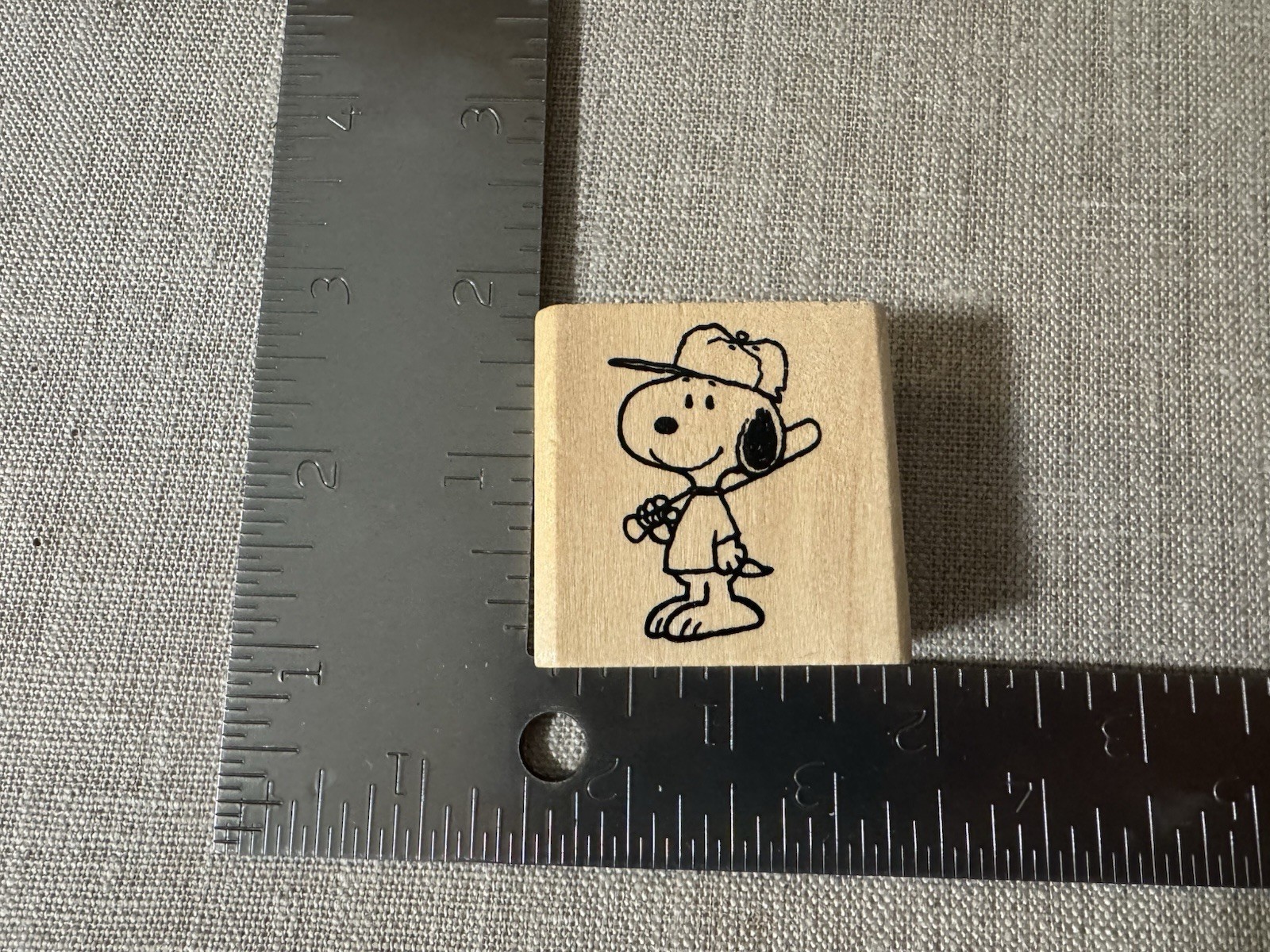 ( Set Of 3) Snoopy Wood-Mounted Rubber Stamps