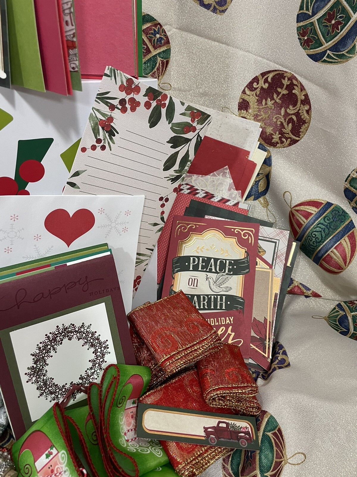 Junk Journal Kit Christmas Paper Crafting Bundle 100+ Piece Ephemera Holiday