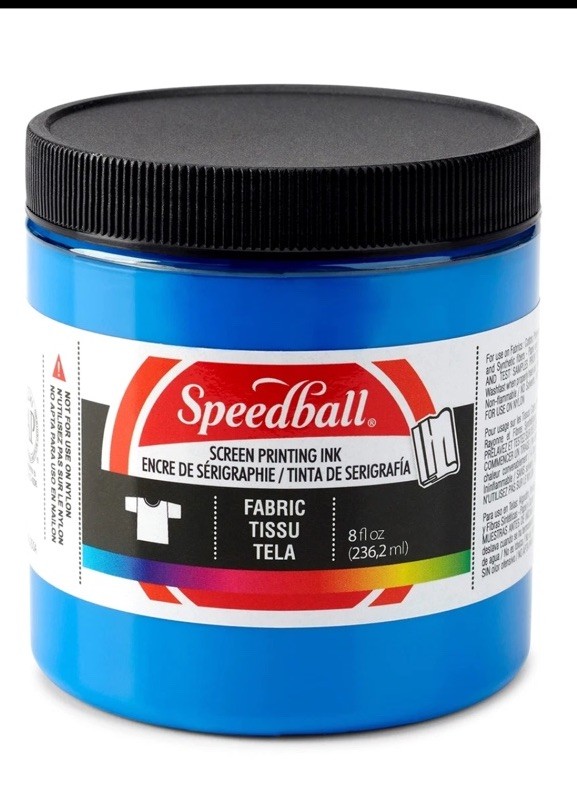 Speedball Art Products Fabric Screen Printing Ink 8-Ounce Blue