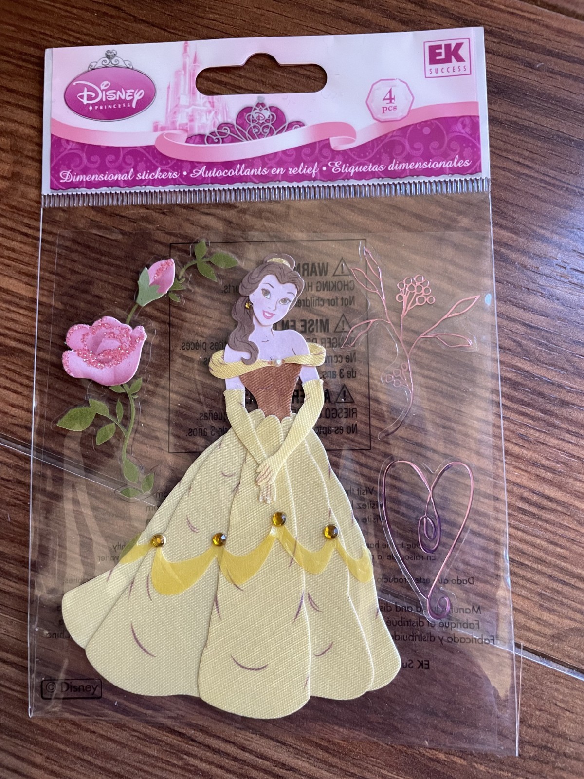 Disney princess dimensional stickers by EK Success–YOU PICK