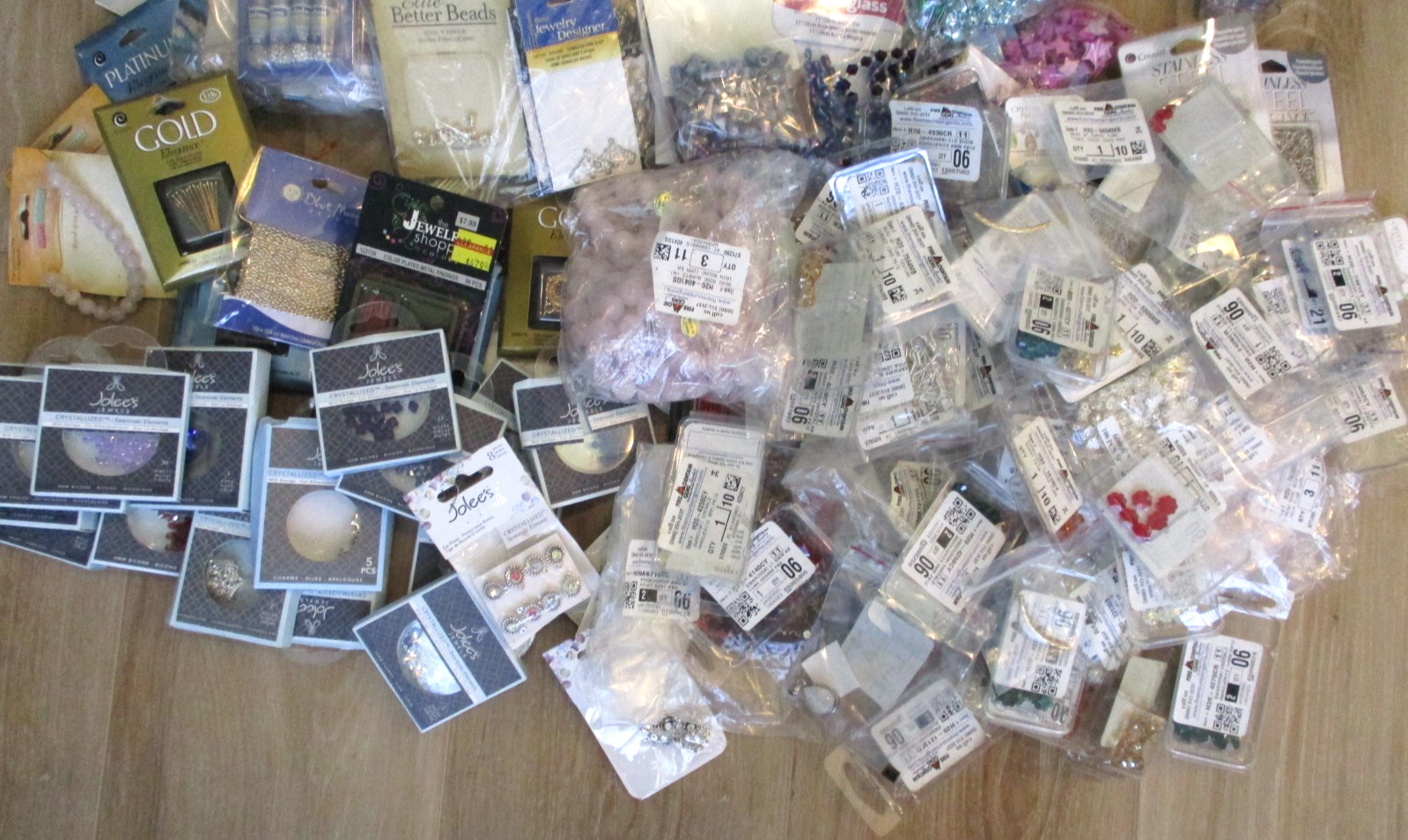 Huge Lot of Beads Charms Findings for Making Crafts and Jewelry, 10 Pounds New