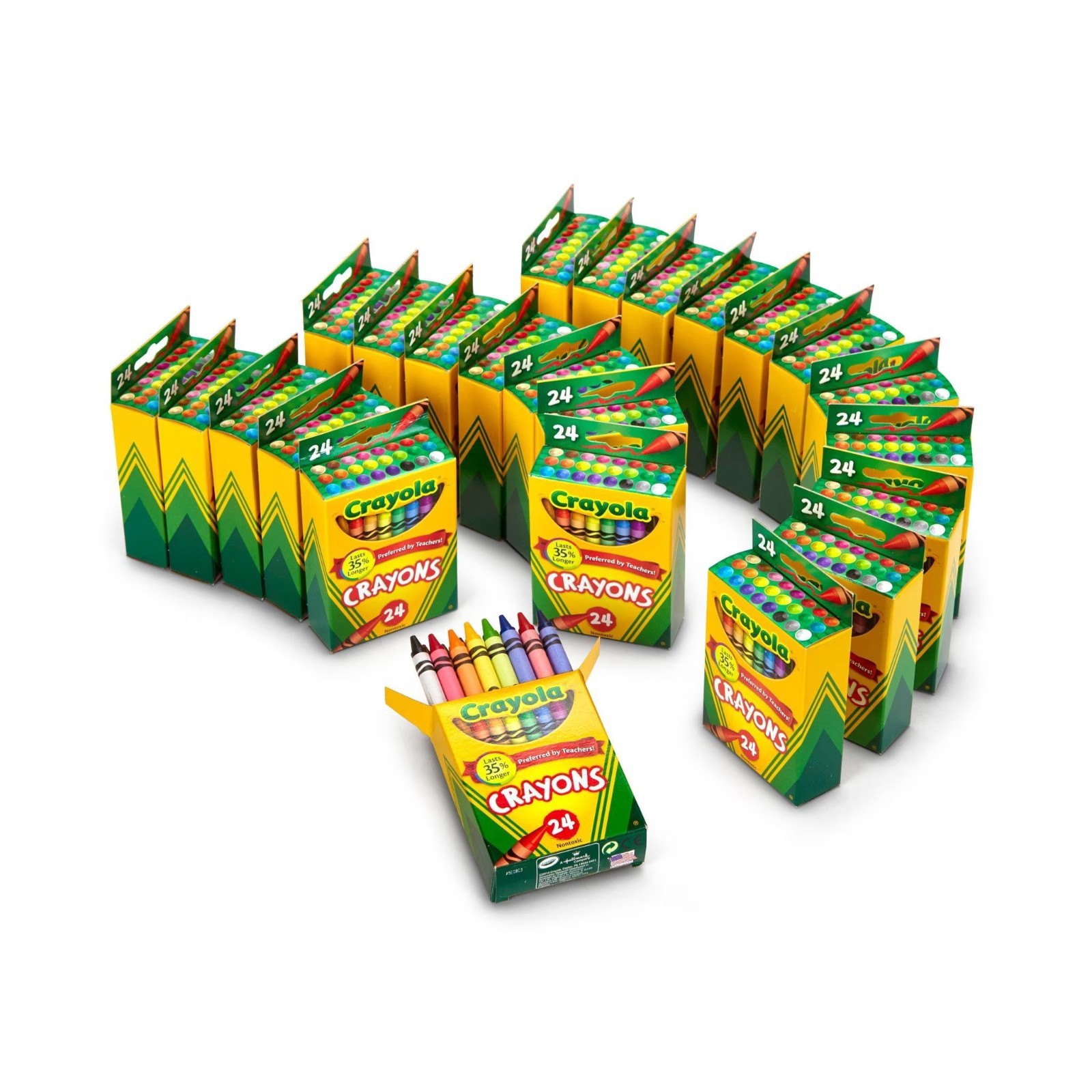 Crayola Crayons Bulk,Classroom Supplies Teachers,24 Crayon Pk,24 Assorted Colors