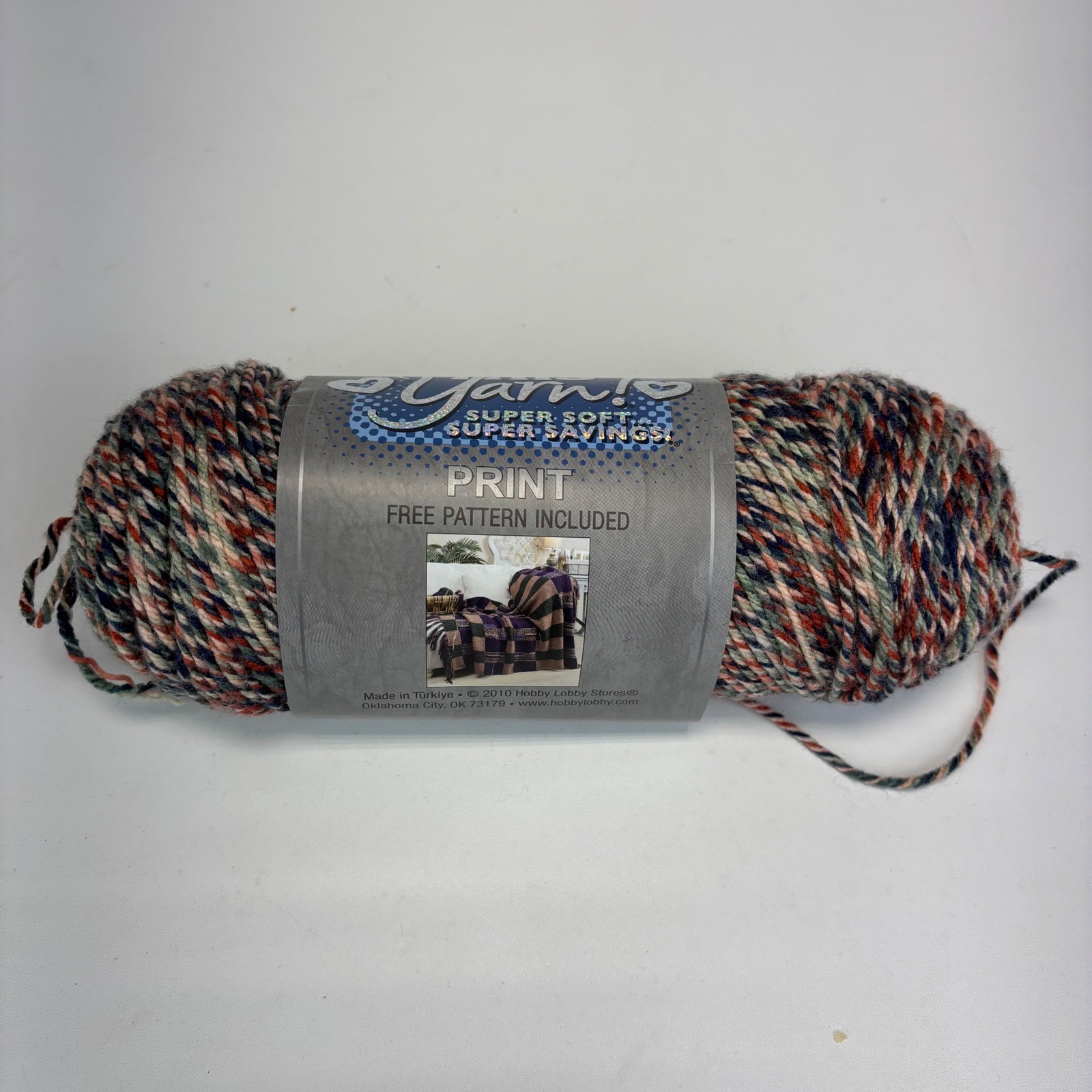 I Love This Yarn Acrylic Print Yarn 5oz Beret Day Multi-Color Variegated Soft