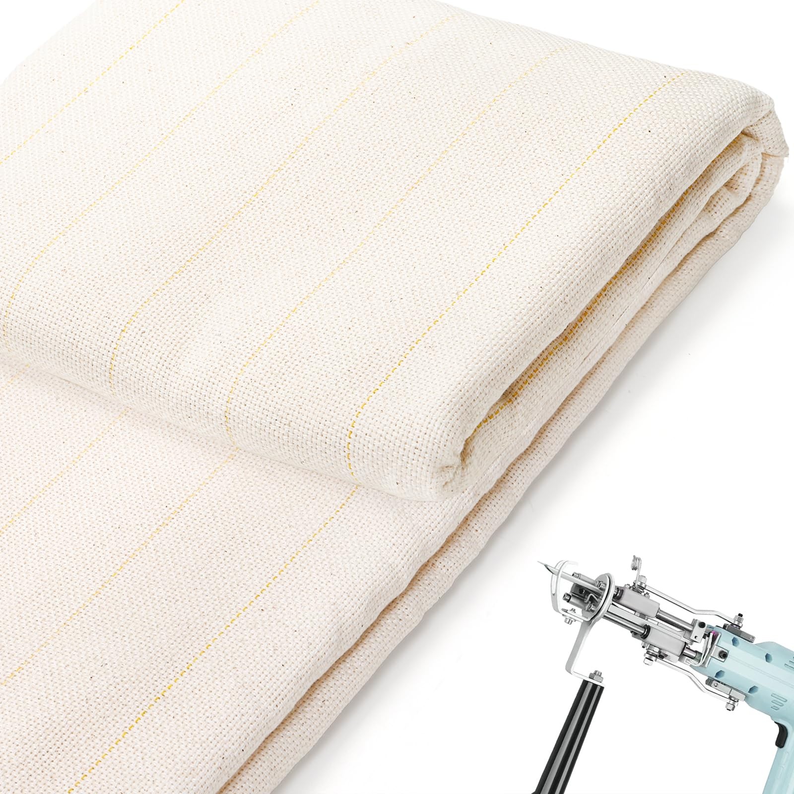 Primary Tufting Cloth for Rug Tufting, 83″ x 79″ Large Overlocking Monks Clot…