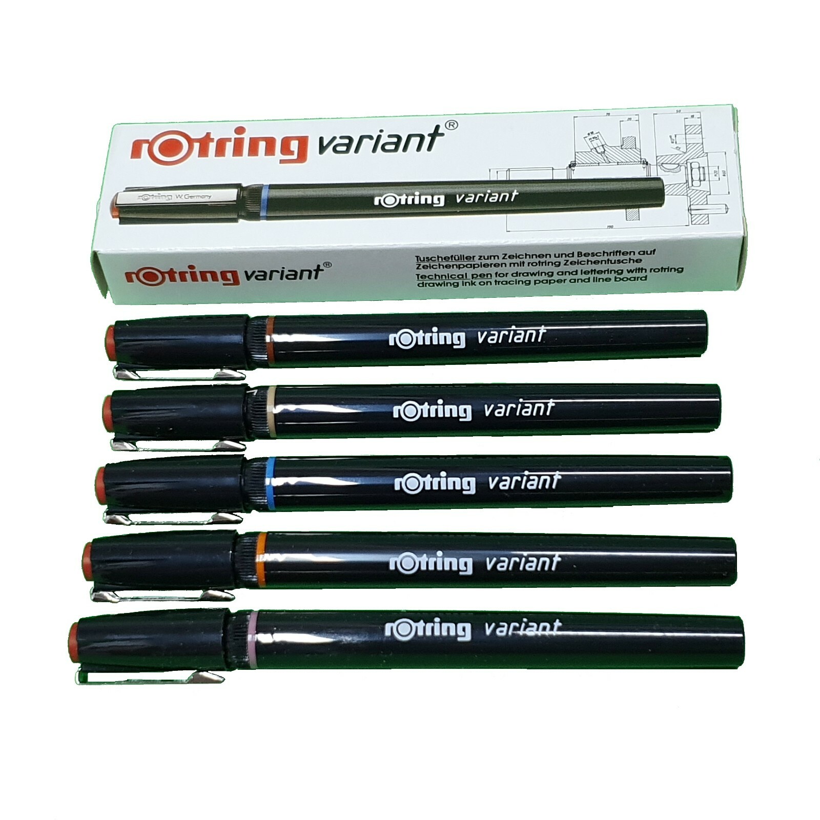 rOtring Variant Technical Pen – New in box with key nib – Different Sizes