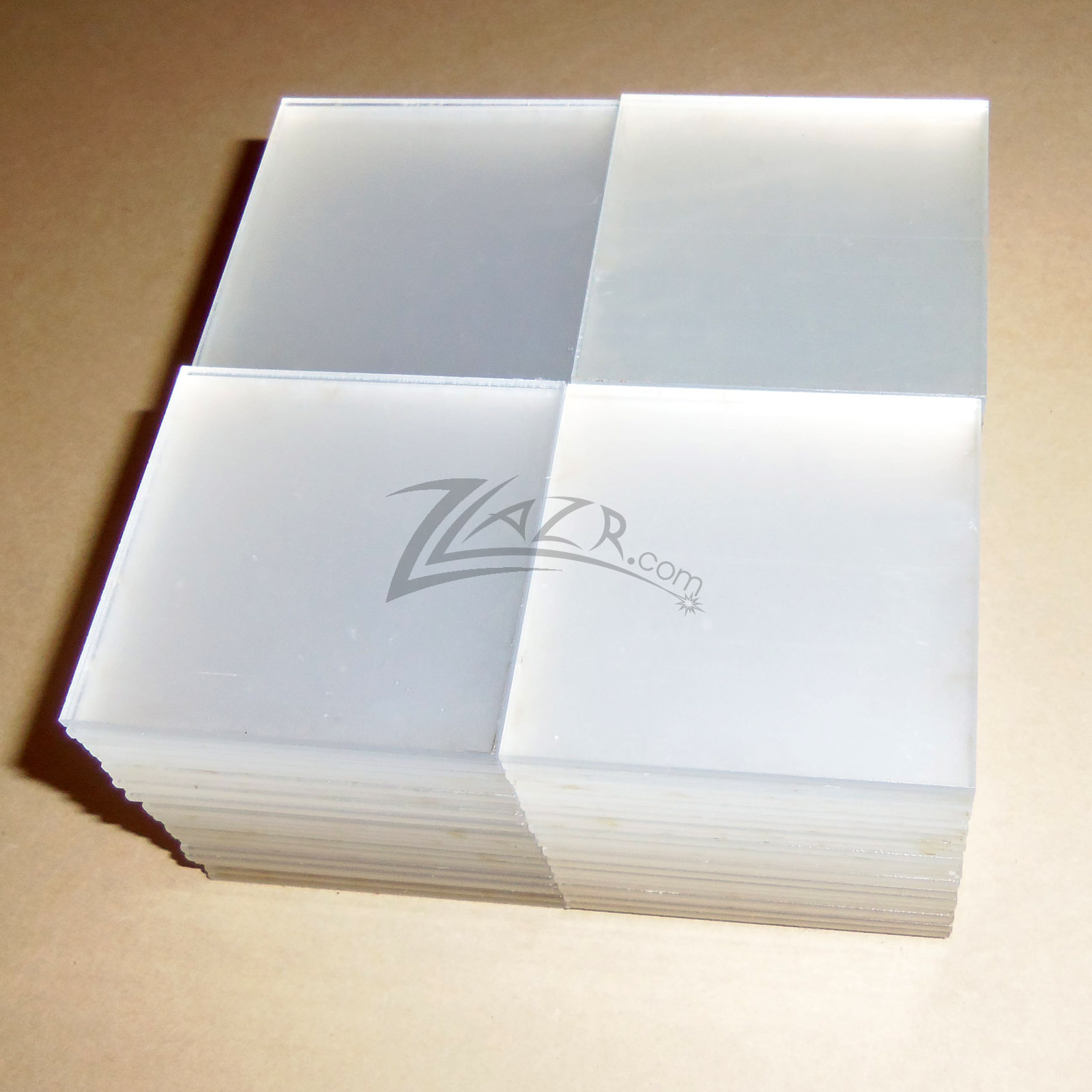 100 1″x1″x1/16″ Clear Acrylic Squares Custom Shape Plexiglass Plastic-USA MADE!