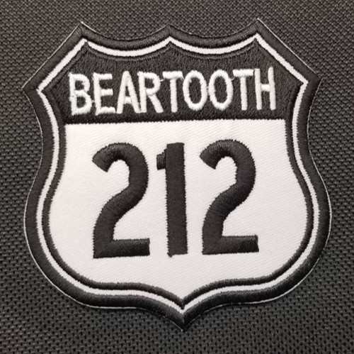 Beartooth Highway 212 Montana Wyoming Embroidered Patch Iron On Travel 3×3″