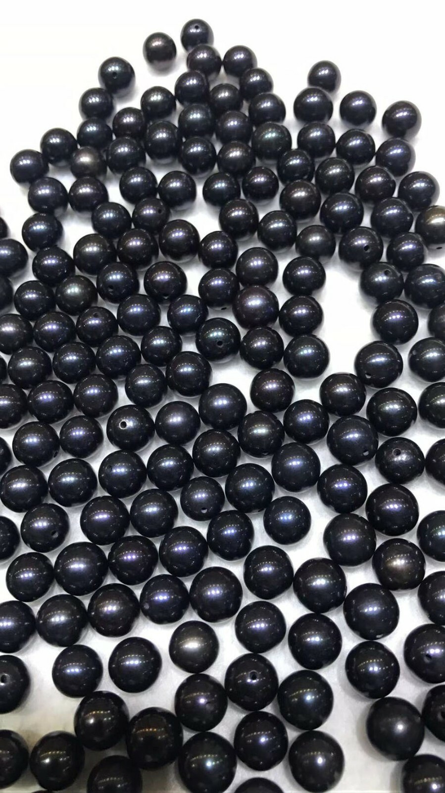 1 pcs round half drilled hole freshwater pearl loose beads white gray black