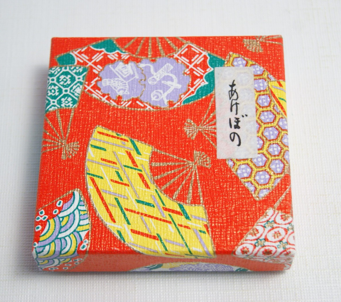 Vintage Japanese Wagashi Gift Box Akebono Higashi Sweets Decorative Collectible