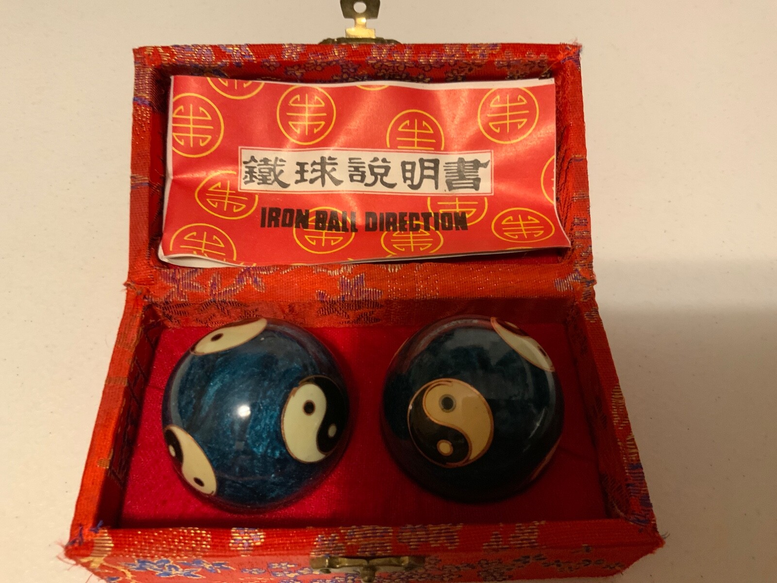Vintage BAODING IRON BALL DIRECTION – 80’s W/ CASE & INSTRUCTIONS