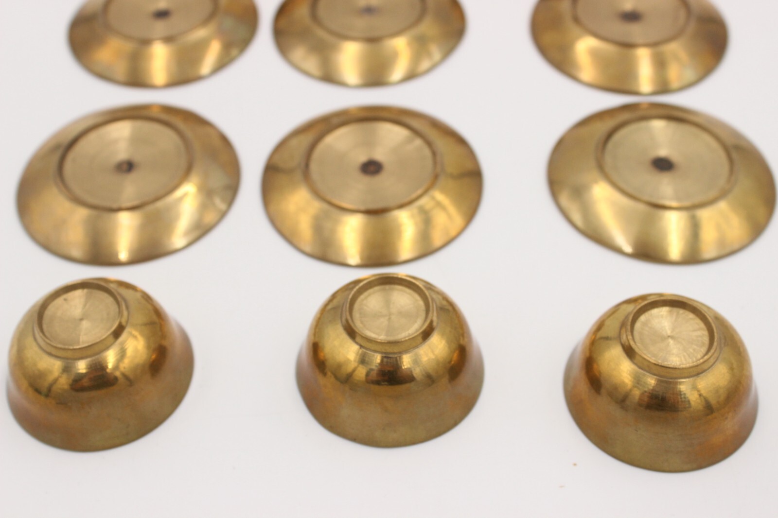 Vintage Handmade Chinese Calendar Brass Zodiac Signs Tea Set Unmarked Unsigned