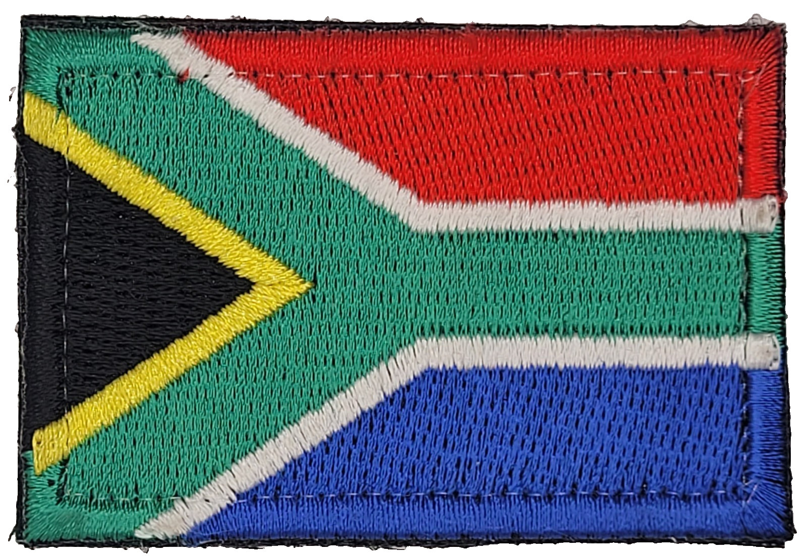 SOUTH AFRICA FLAG PATCH embroidered HOOK & LOOP EMBLEM REPUBLIC new 2.25 X 1.5