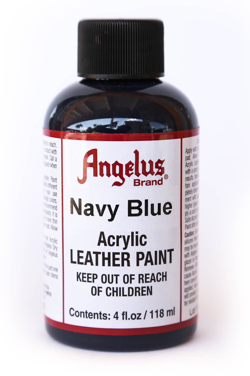 Angelus Brand Acrylic Leather Paint Waterproof Navy Blue – 4.oz