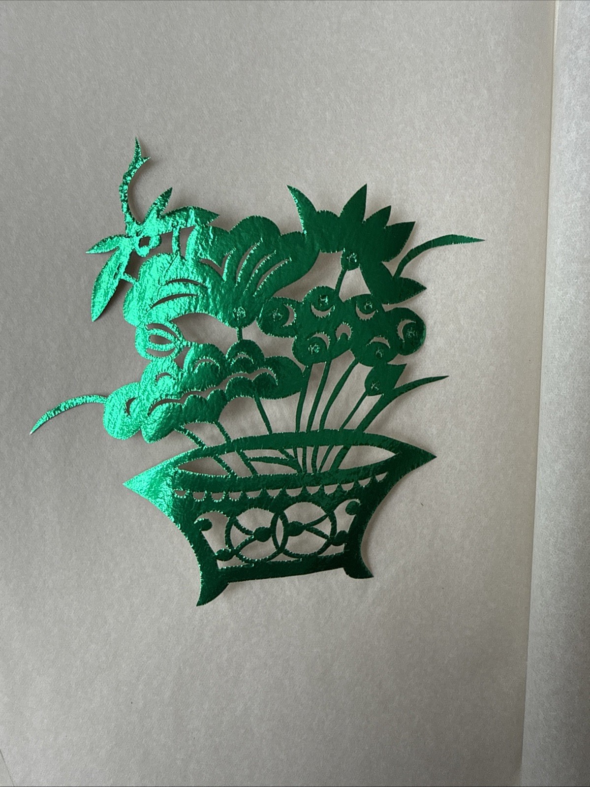Vtg 10 pc Lot Set Paper Cut Out Folk Art Artwork Chinese ~4×4