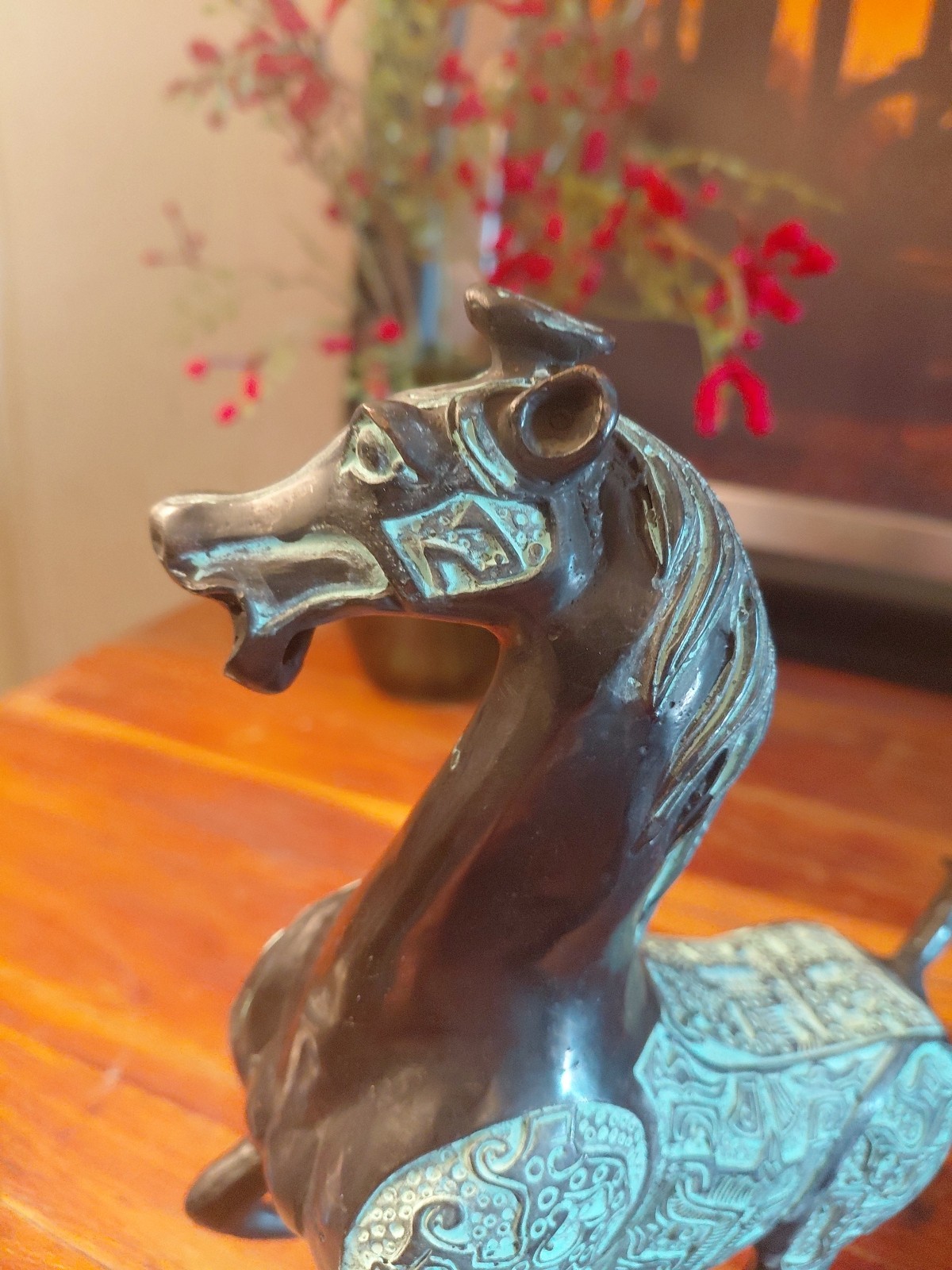 Chinese Bronze Horse Statue, Flying Horse of Gansu reproduction