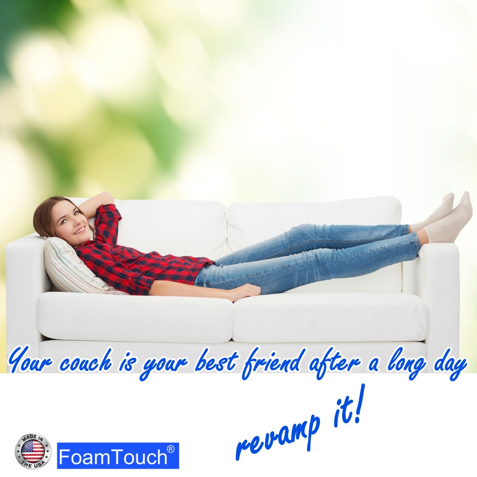 Upholstery Foam Seat Cushion Replacement Sheets variety Regular Cut by FoamTouch
