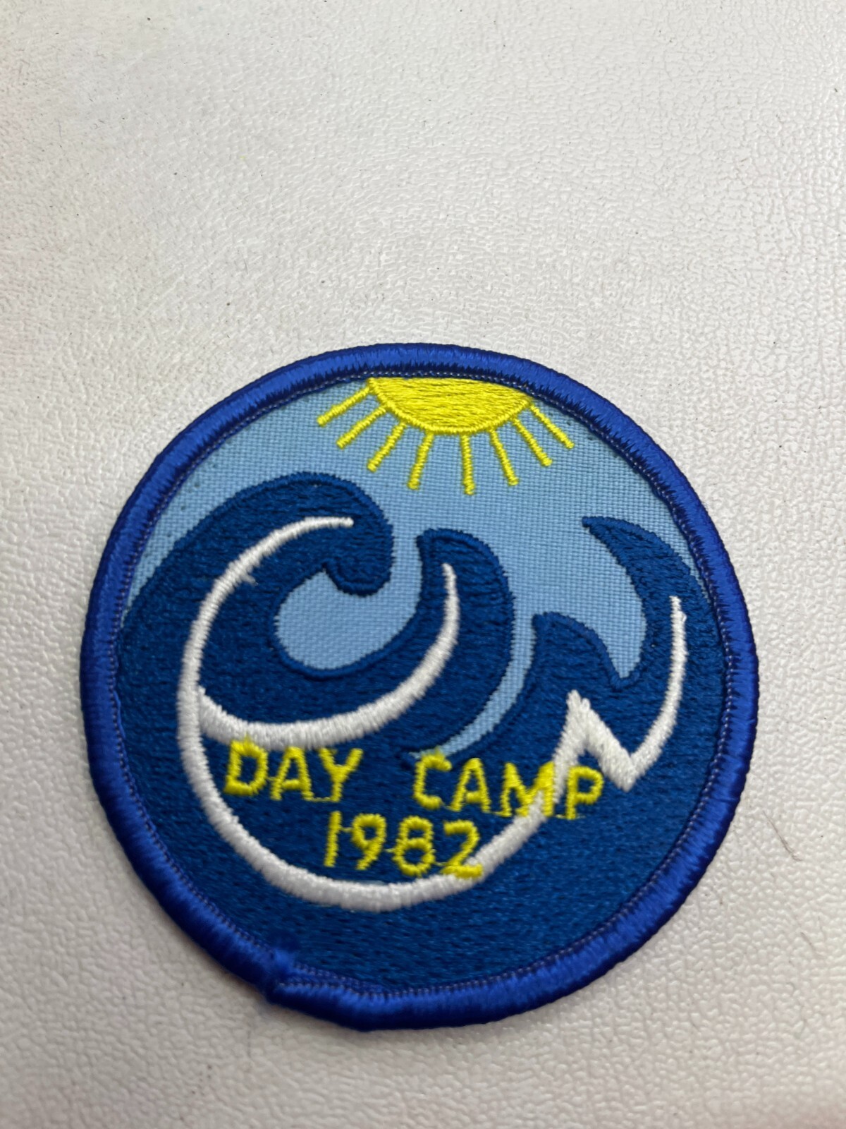 Vintage OCEAN WAVE THEME Girl Scouts DAY CAMP 1982 Patch T149