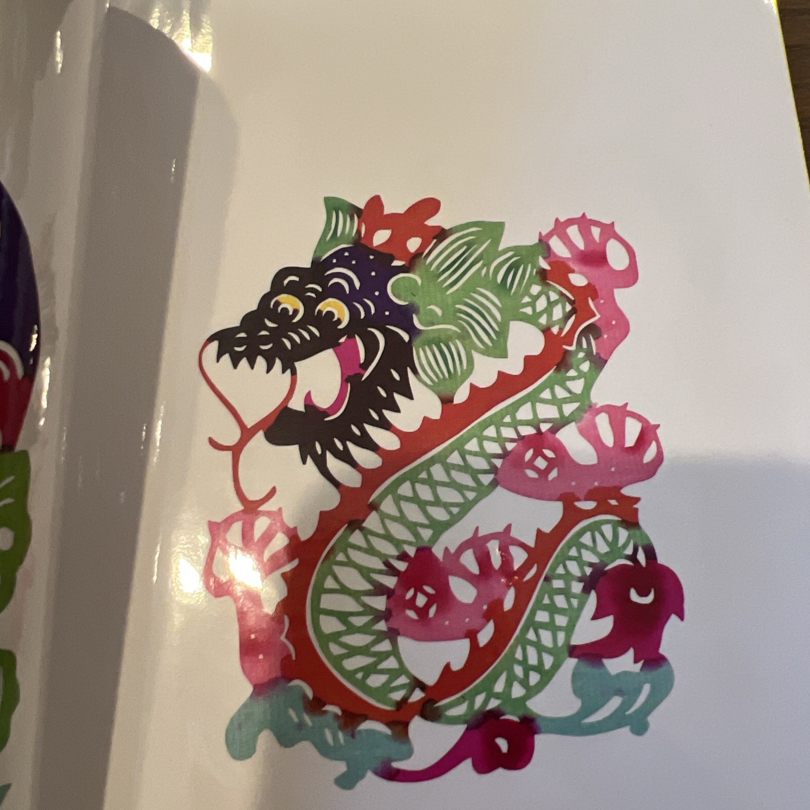 12 Pcs Vintage Chinese Paper Cutting Book 12 Chinese Zodiac Animals Multi-Color