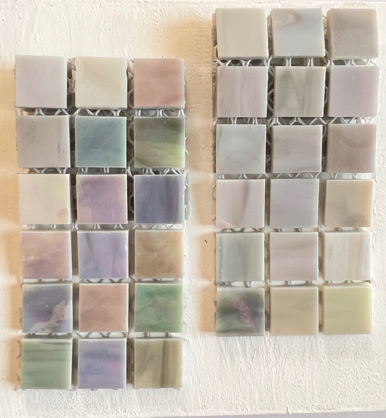 Stained Glass Mosaic Tiles 1/2″x1/2″ Iridescent (54 per set)