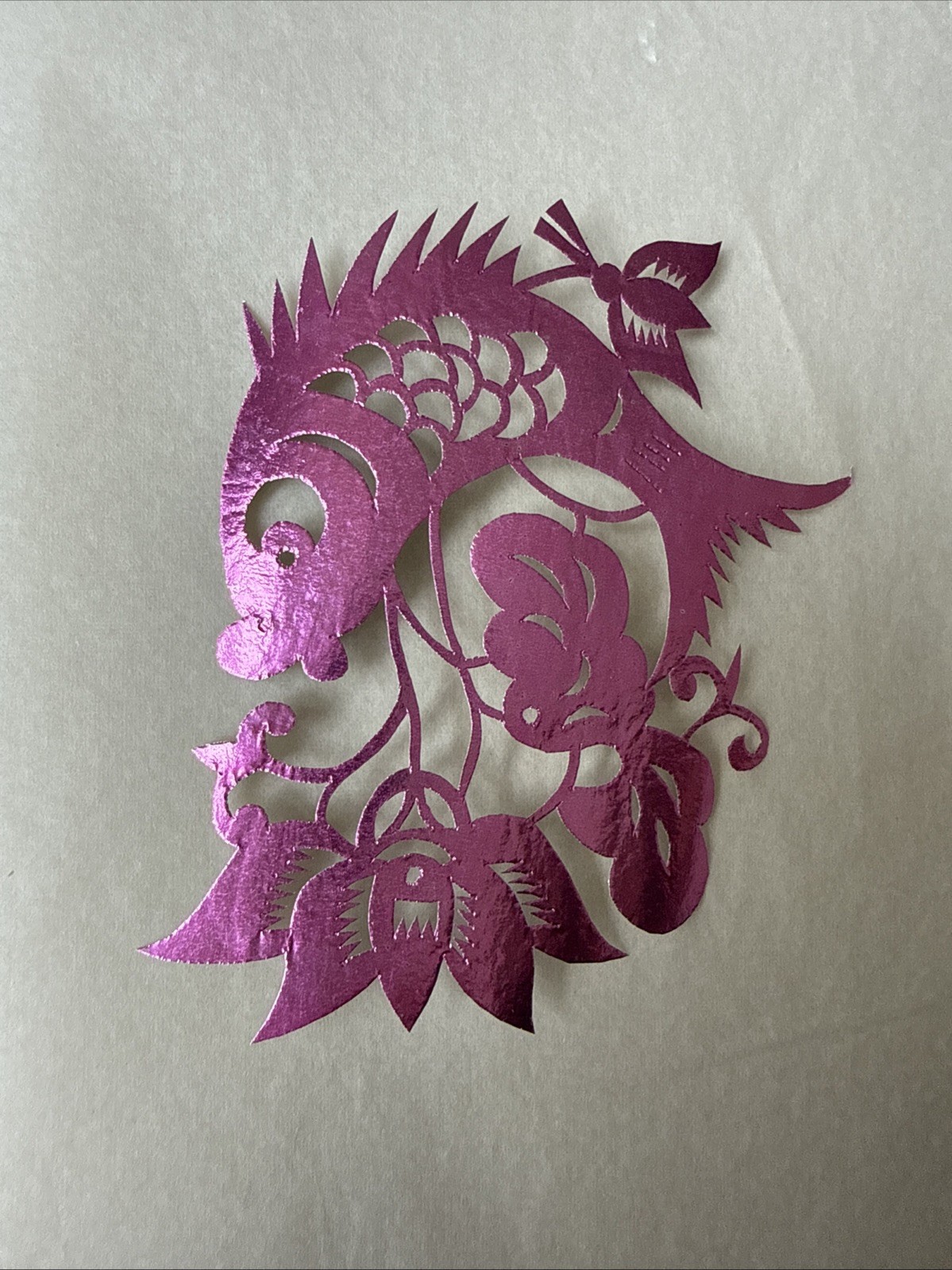 Vtg 10 pc Lot Set Paper Cut Out Folk Art Artwork Chinese ~4×4