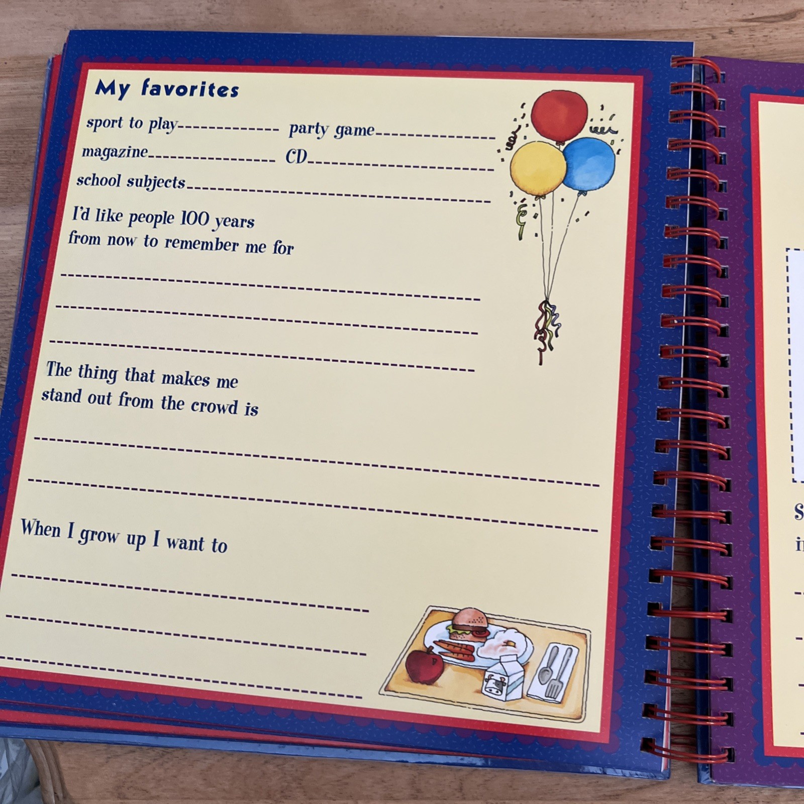 New Seasons School Years Memory Keeper K-12 Spiral PhotoAlbum Scrapbook 2001 Y2K