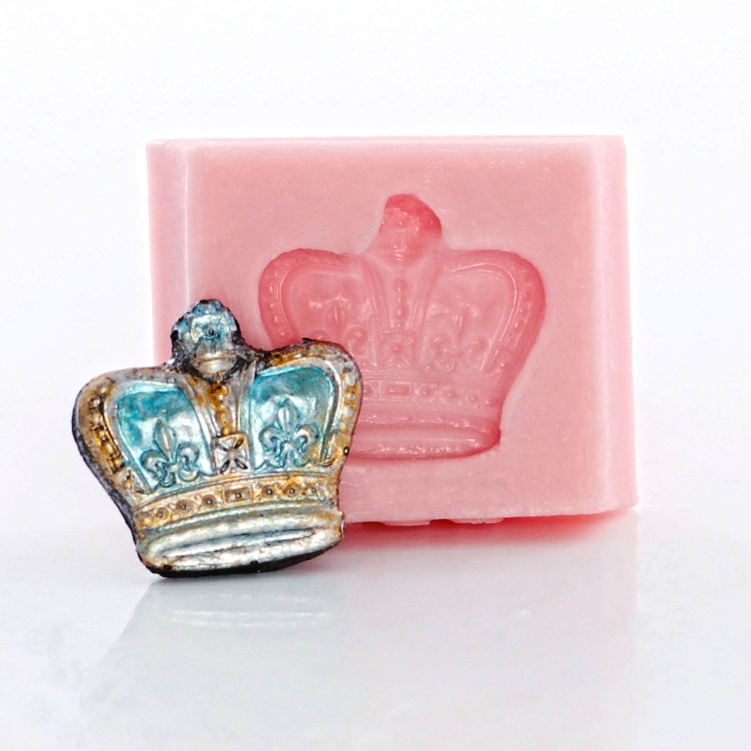 Silicone Crown Mold Resin Polymer Clay Epoxy Fondant Butter Mint Candy Mold (857