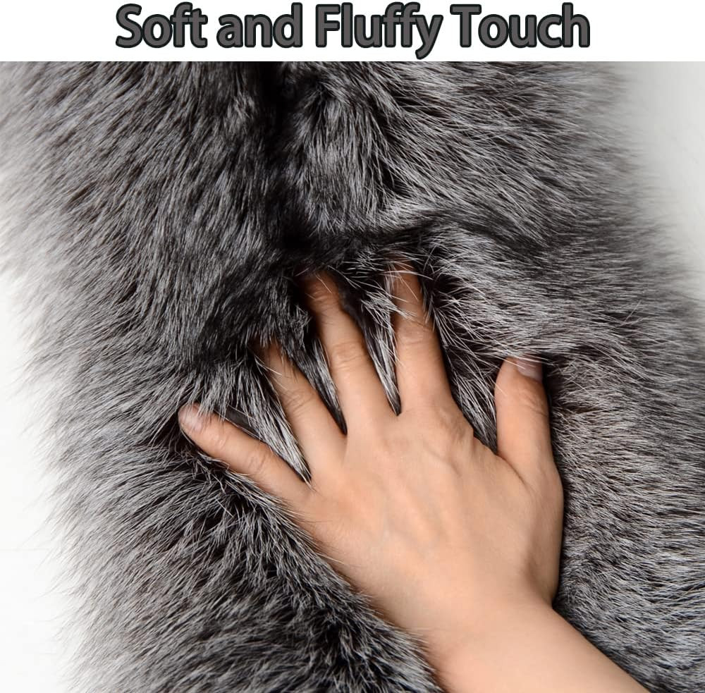 Natural Tanned Silver Fox Hides Fur Pelts Graded 1 Fox Skin Hides for Fly Tying