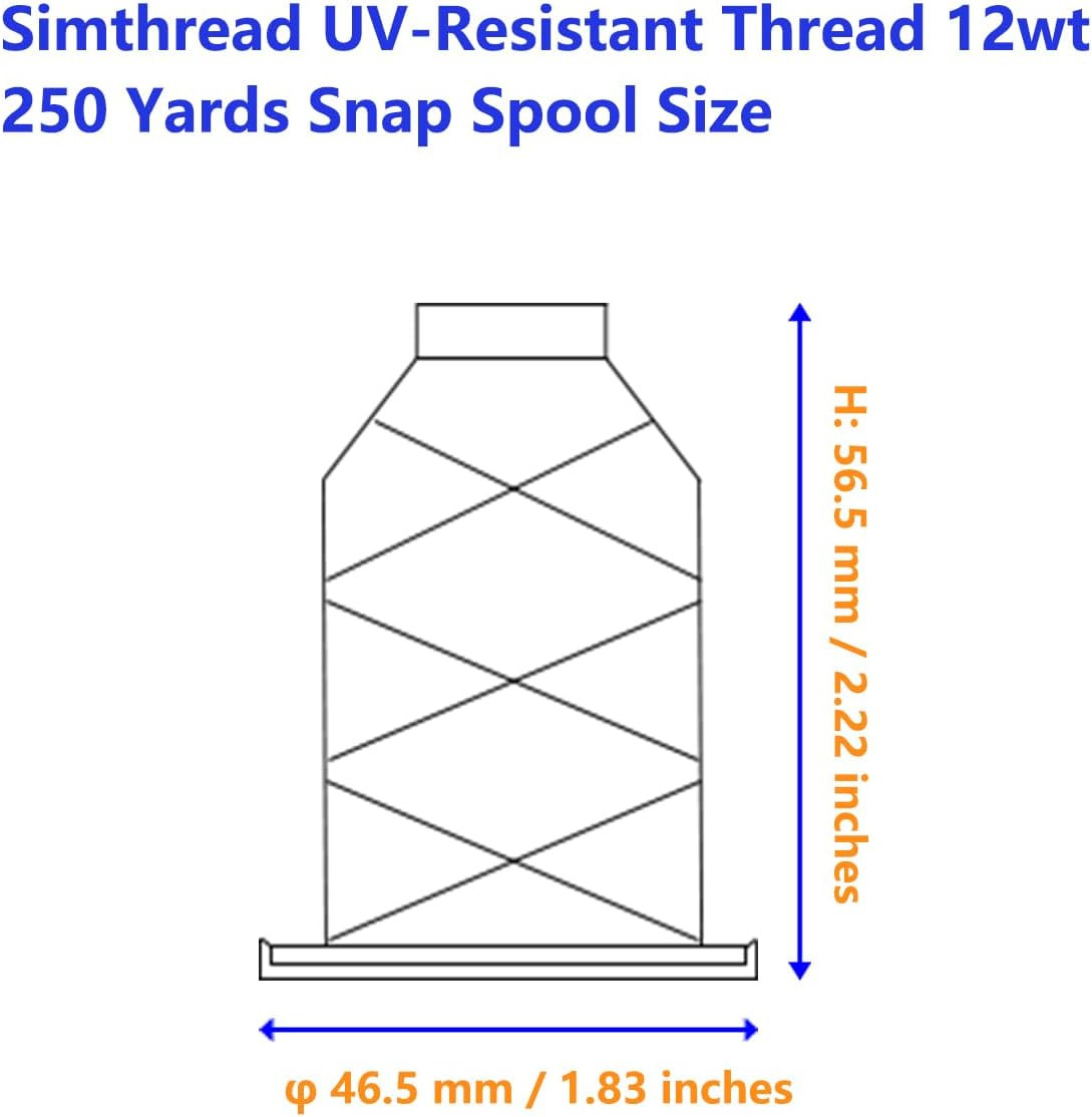 UV Resistant – Heavy Duty Outdoor Thread for Hand or Machine Sewing – Simthread