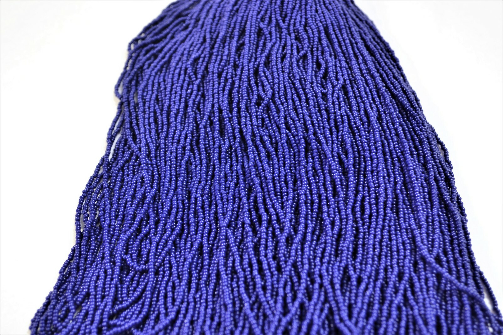 Opaque Navy Blue Czech PRECIOSA® glass 11/0 seed beads, 1 Hank/12 strands