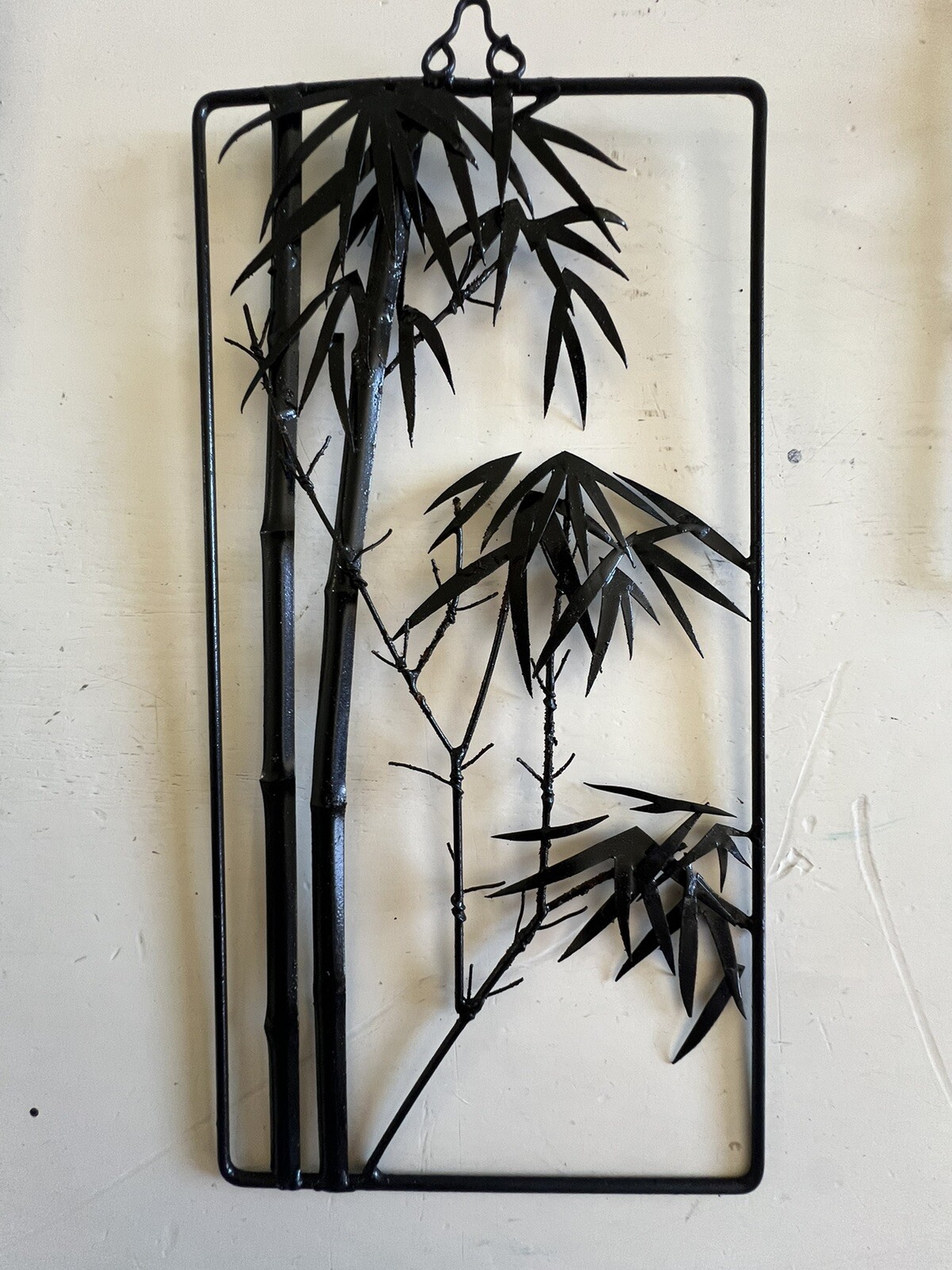 *Tiehua Wuhu Anhui Iron Painting Folk Art China Picture Metal Set Of 4 Floral*
