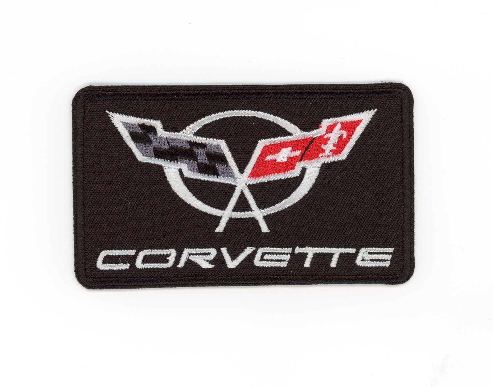 Corvette Racing Patch – Embroidered Iron-On Sew-On Sports Car Logo Badge