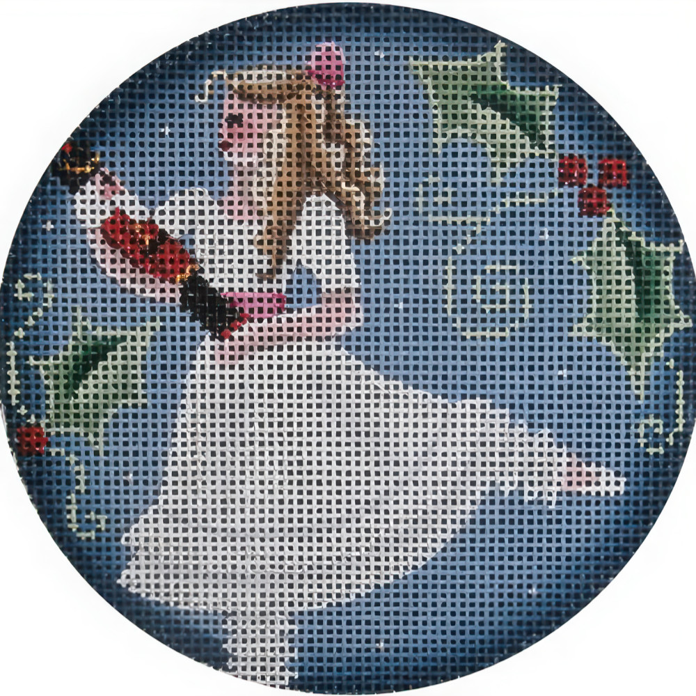 Needlepoint Handpainted Rebecca Wood Clara 4″