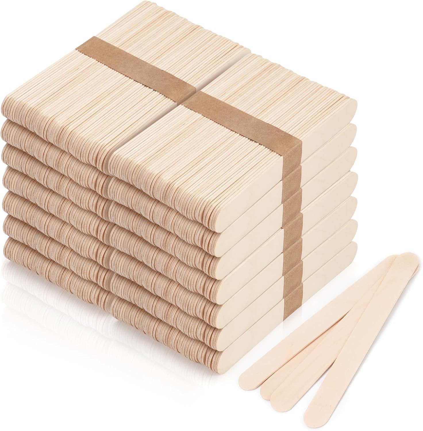 Large 1200 Count Wax Sticks – 6-Inch Birch Applicators for Hair Removal & Crafts