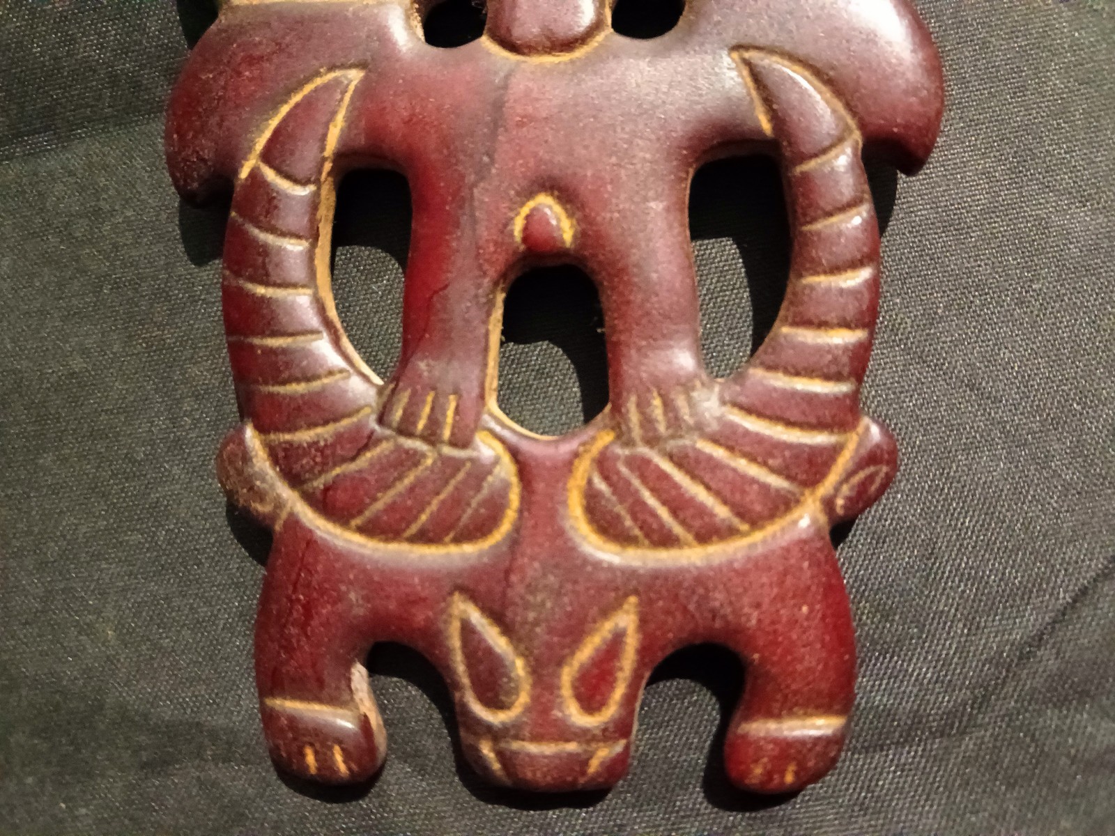 Good Quality Large Chinese Jade Hand Carved *Figure* 2Faces Plaque