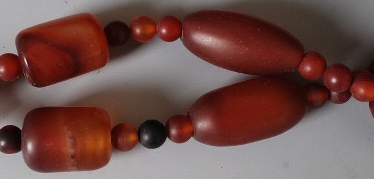 Charm China red Agate Beads Necklace! Ethnic style Simple and elegant string