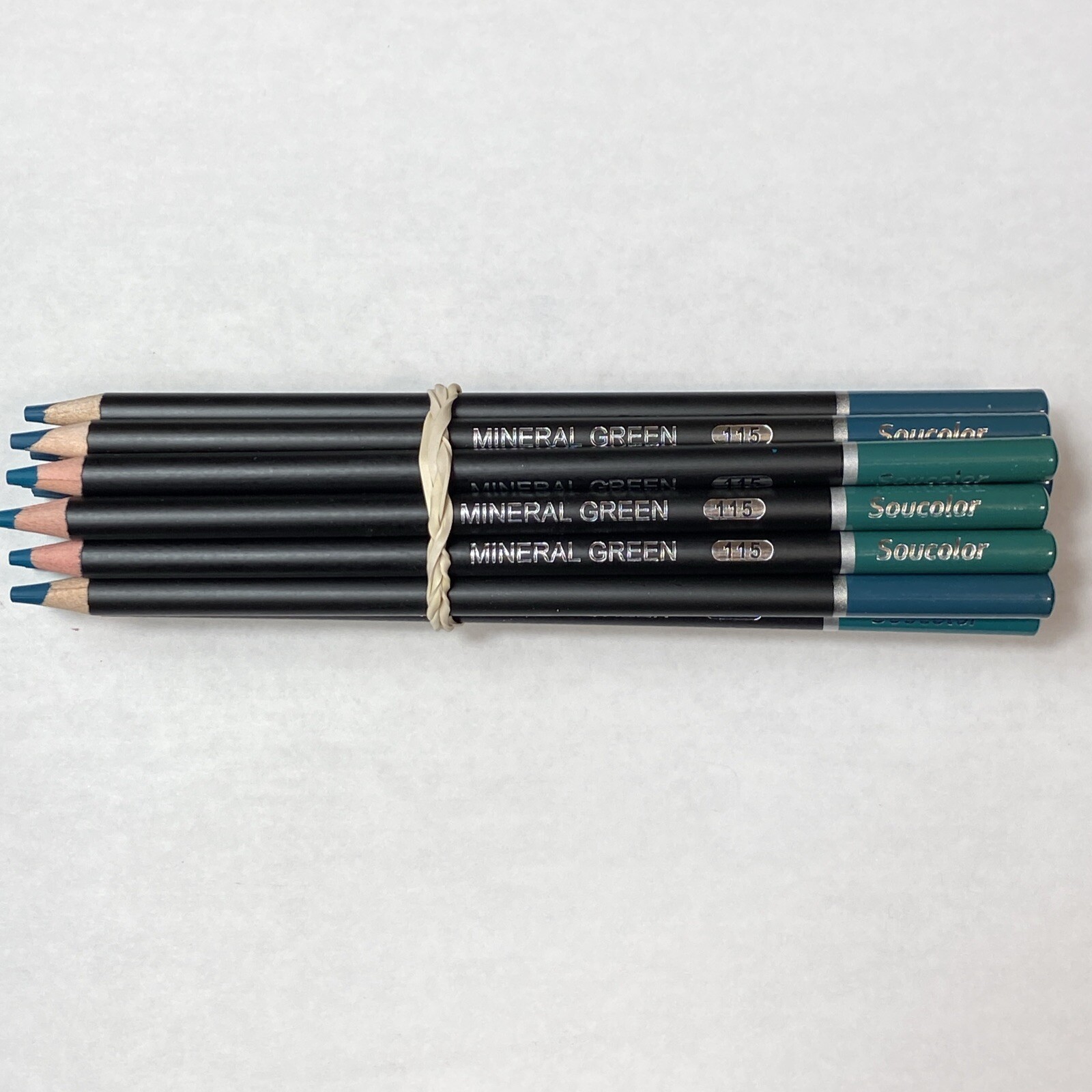 (20) MINERAL GREEN 115 – Soucolor Colored Pencils – 4.0 mm Soft Core