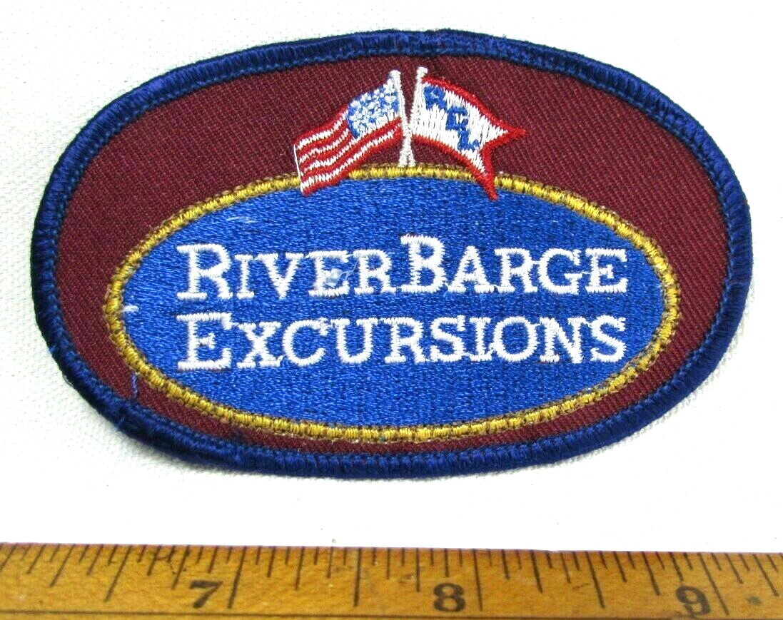 Vintage River Barge Excursion Jacket Patch RCL Cruises New Orleans Louisiana