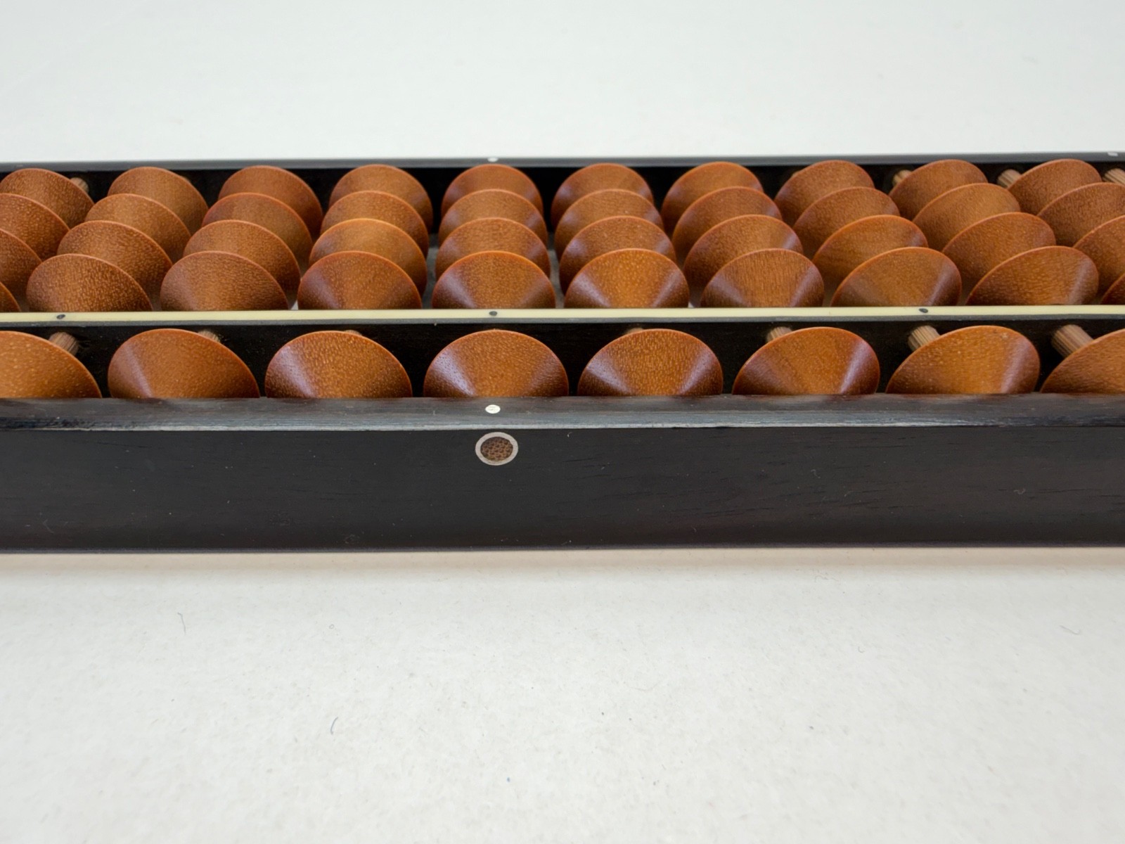 VTG Chinese Japanese Asian Solid ROSEWOOD Abacus 17 Row 85 Bead